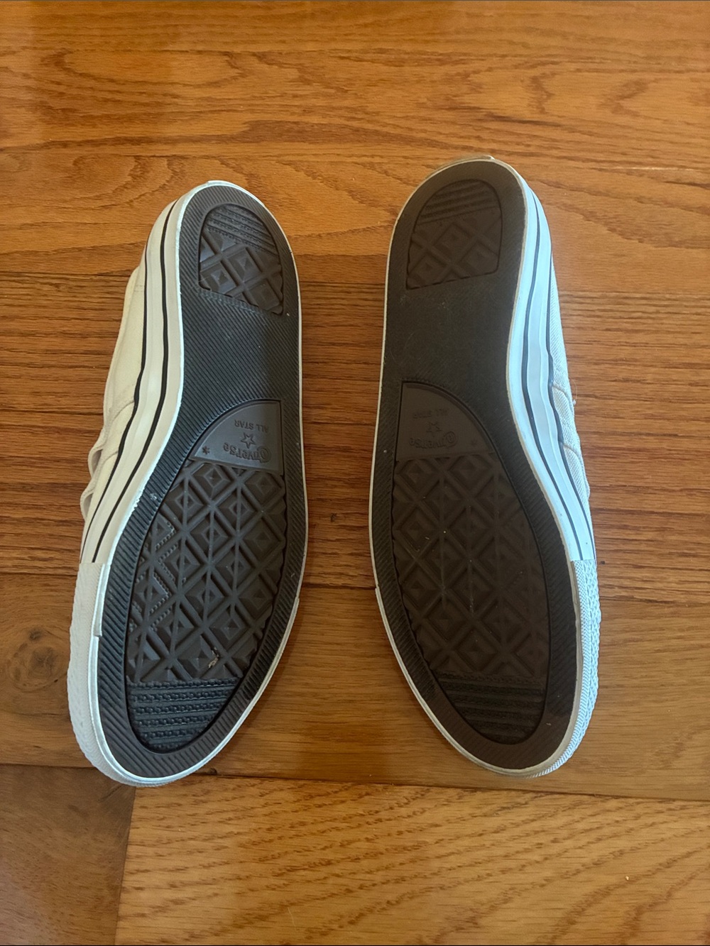 Converse White Mary Jane Canvas Sneakers with Dual Straps - Picture 3 of 5